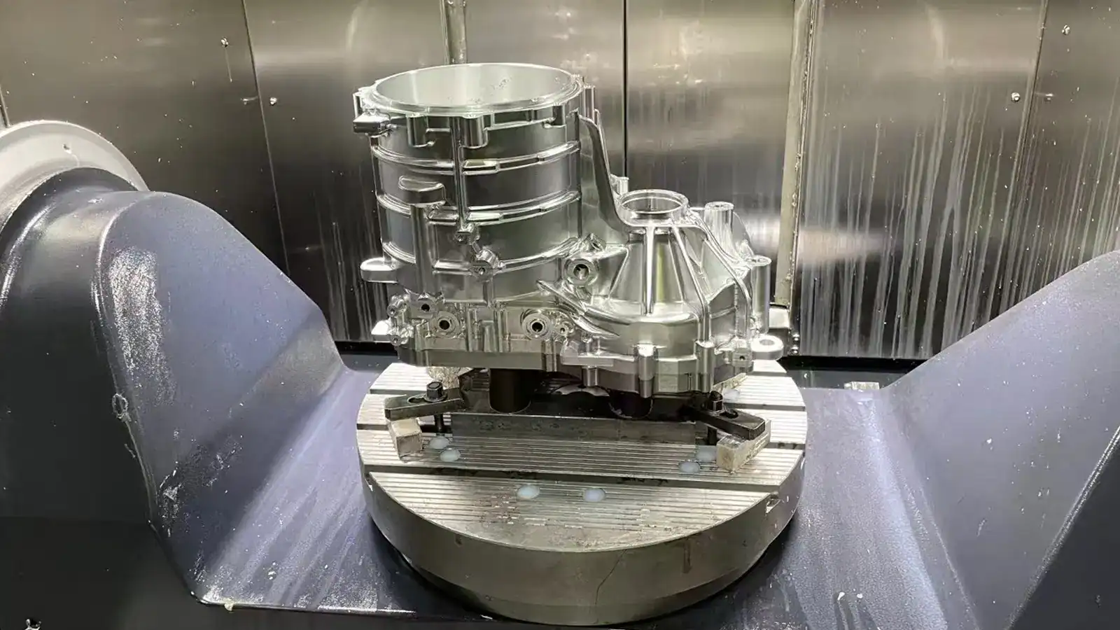 5-Axis machining operating in a Minnesota machine shop.