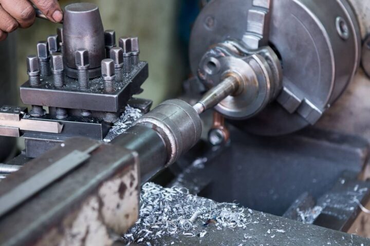 Graphite milling machine - Roku HC-435-II with 36,000 RPM spindle and HSK-E25 tool holder machining EDM electrode.